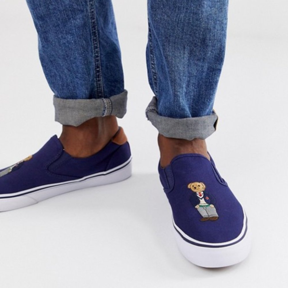 Polo Ralph Lauren Polo Martini Bear Slip on Shoes - Picture 6 of 6